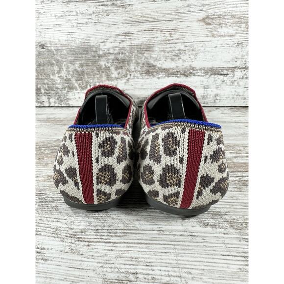 Women's Rothy's The Flat Leopoard Print Flats Beige/Brown Sz 8.5 EUC! - Picture 5 of 9